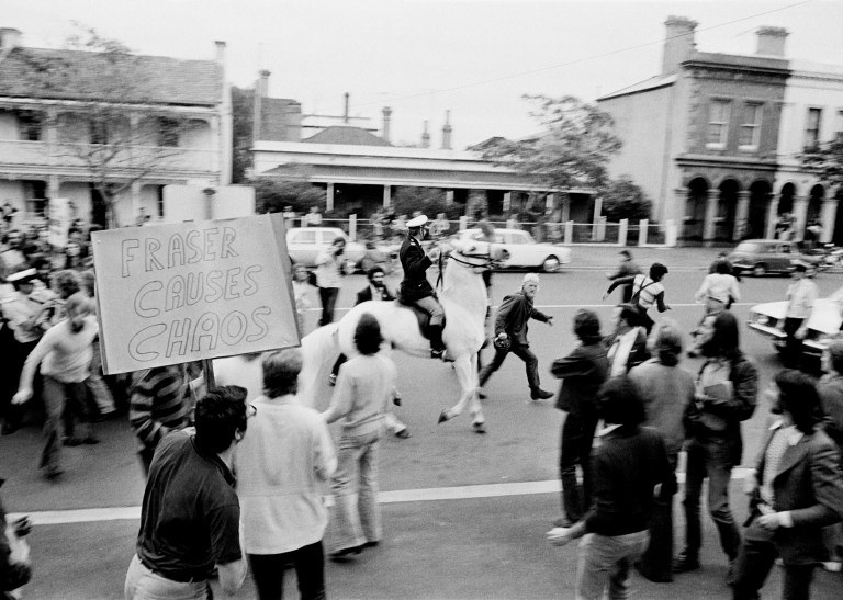 Street Protest November 11th 1975 Andrew Chapman